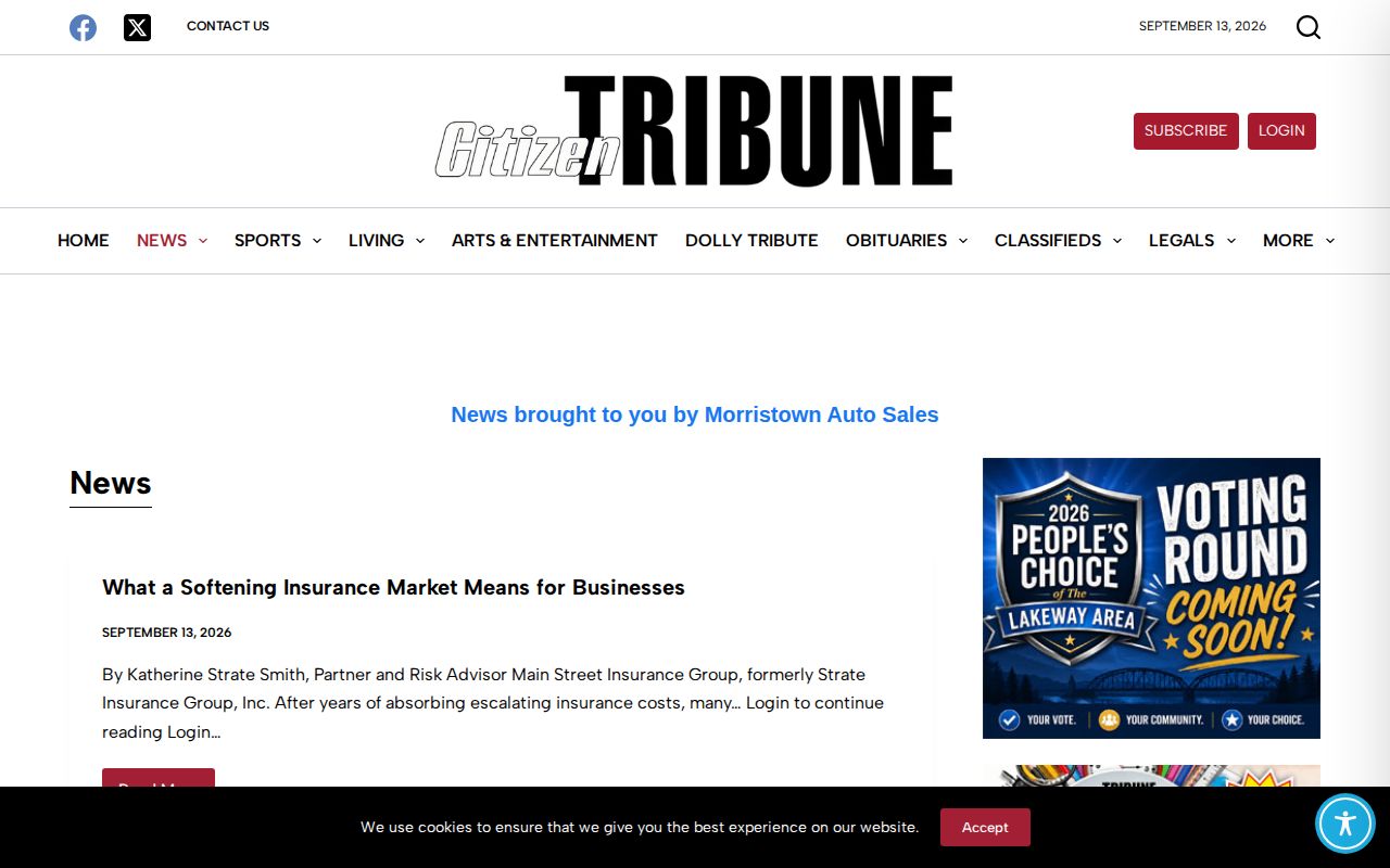 Citizen Tribune local news source for Hamblen arrest reports