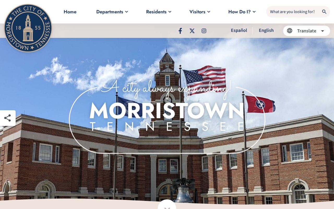Official Morristown city source for police arrest records